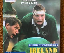 Very Rare 1995 Ireland v Fiji - November International Programme