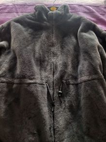 Dark Grey Faux Fur Jacket
