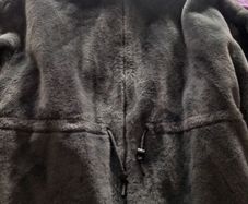 Dark Grey Faux Fur Jacket