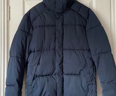 Selected Homme Navy Puffer Jacket - Size L - Excellent Condition