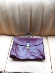 Holden Brown Leather Briefcase Suede Lined