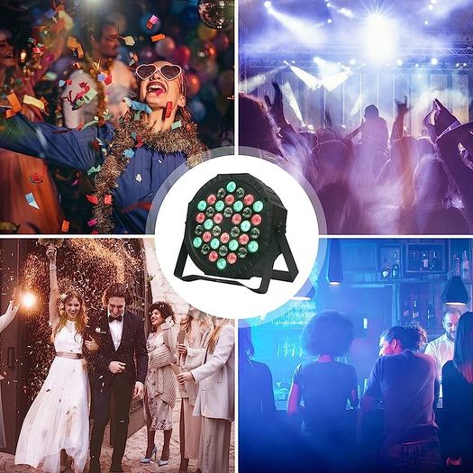 2PCS Stage Lights 36LED 72W Disco Light RGB DMX512 with Remote Control, Par Light 7 Modes Stage Lighting Effect DJ Lights for Party Bar Club Wedding Halloween Christmas (FREE SHIPPING)
