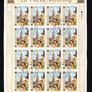 2003 Ireland St Patrick's Day (41c St. Patrick, 50c Cathedral & 57c Parade) Stamp Sheetlet Plate 1A1A1A1A Fine Used with Dublin cancel of 28th February 2003 (First day of issued) on envelope extract. Image 3