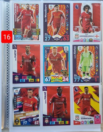 Liverpool Football Cards (116 Players)