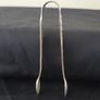 Antique Silver Plate Sugar Tongs with Heart Shaped Engraving Image 3