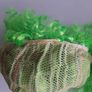 New green curly wig Image 3