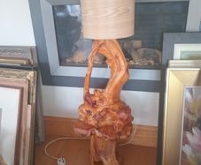 Tree Root Table Lamp on Stand