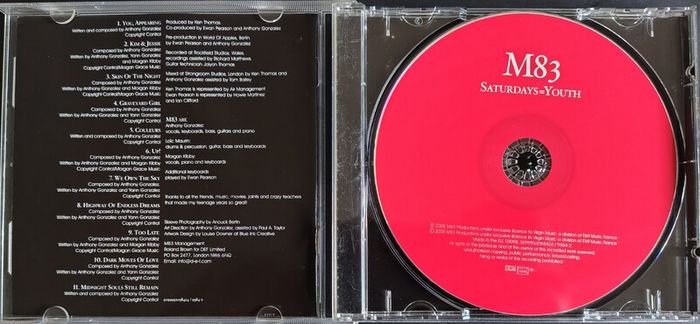 M83 - Saturdays = Youth CD (2008) Electronic Leftfield Noise Ambient EX+