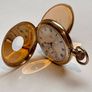 Vintage Omega Half Hunter Gold Filled Pocket Watch Image 4