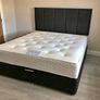 New Stylish Double 4ft, 4ft6, King 5ft And 6ft Superking Sizes Divan Beds Instock. Drawers And Optional Tufted Mattresses Available. Free Delivery Image 8