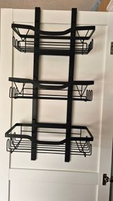 3 tier black over door Shower Caddy Organiser