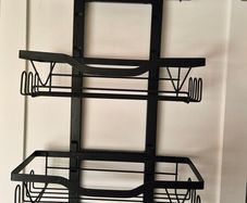 3 tier black over door Shower Caddy Organiser