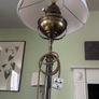 Antique Brass Veritas Converted Parafin Floor Lamp Image 3