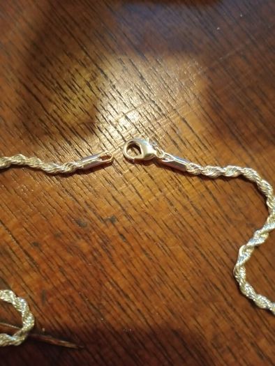 Silver Chain and Braclet