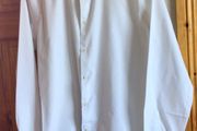 Mens Next Smart Plain White long sleeve Slim fit Shirt 17" Collar Includes Postage