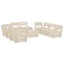 9 Piece Garden Pallet Lounge Set Impregnated Spruce Wood Image 2