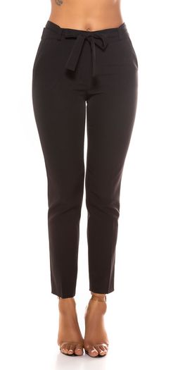 Paperbag Pants with Belt BLACK size s sm