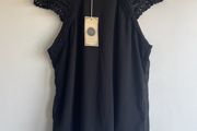 Papa D'oro ladies black lace top size 14 to 16 - new