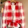 New Zara ZW Collection Fitted Check Jacket blazer Image 5