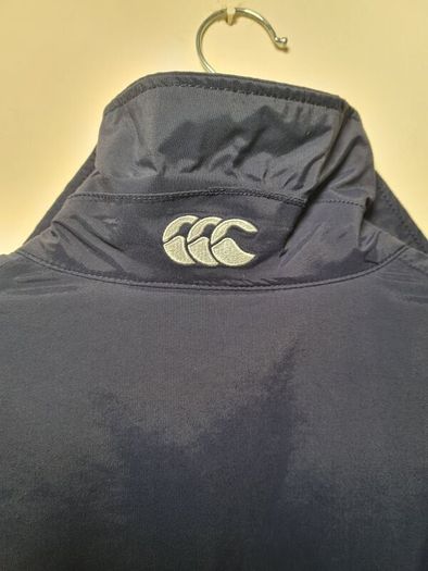 Mens Canterbury Of New Zealand Jacket Bench Coat Padded Size Xl Extra Large Navy All Blacks