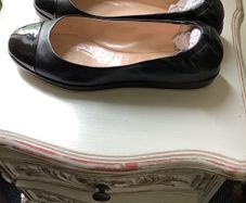 Bally leather ballet pumps, as new, UK 6