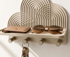 Arch Design Wall Shelf & Key Holder
