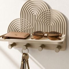 Arch Design Wall Shelf & Key Holder