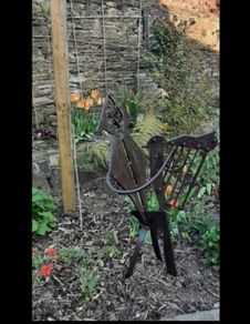 Unique garden sculpture