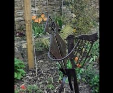 Unique garden sculpture