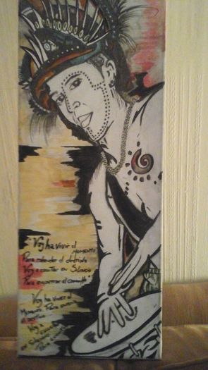 Acrylic On Canvas Painting.