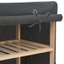 Wardrobe Grey 135x40x170 cm Fabric Image 2