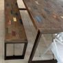 2.2m dining table bench and chairs Image 2