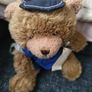 Old Teddy Bear Scholar with Hat Tagged Plush Soft Toy Teddy Bear Image 2