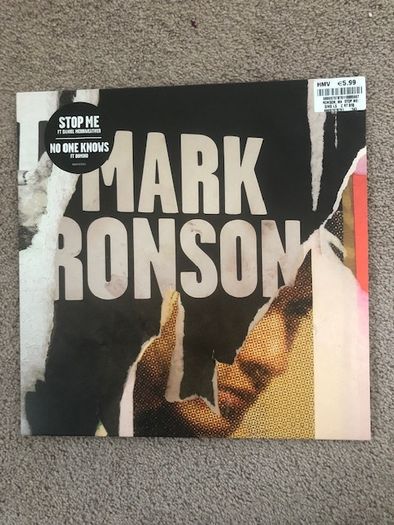 Mark Ronson Stop Me Vinyl Single 10 Inch