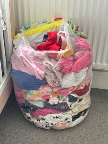 Baby girl clothes and nappies 0-3m
