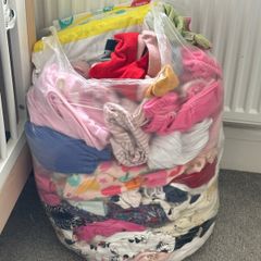 Baby girl clothes and nappies 0-3m