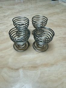 4 Stainless Steel Egg Holders