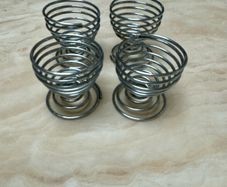 4 Stainless Steel Egg Holders