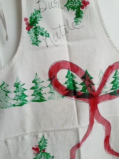 2026 Vintage Italian Christmas apron