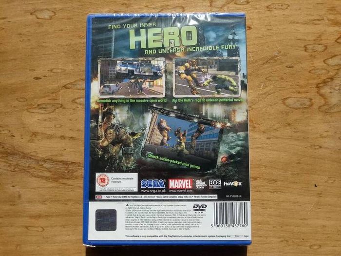 Sealed PS2 The Incredible Hulk