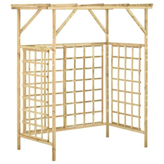 Garden Pergola for Double Bins Impregnated Pinewood