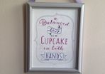 Shabby chic wall art picture