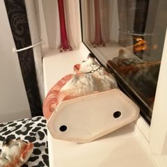 Antique dog statues