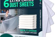 NEW SALE | Extra Large Plastic Dust Sheets for Decorating 3.6 x 2.7m (12 x 9ft), Light Dust Sheet for Painting &amp; Furniture, Plastic Sheet-Plastic Sheeting-Dust Sheets for Painting