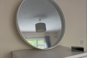 Round large mirror
