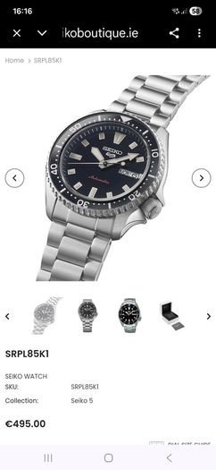 Seiko 5 Sports SKX 42.5mm Bracelet Watch Brand New