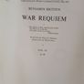 War Requiem by Benjamin Britten (LP309) Image 2