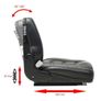 Forklift & Tractor Seat with Suspension and Adjustable Backrest Image 3