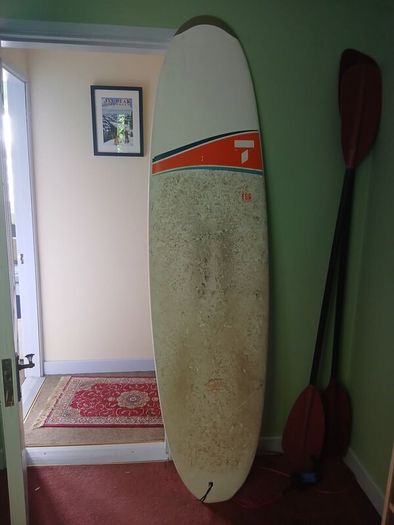 Bic Tahe 70 EGG surfboard including leash & fins
