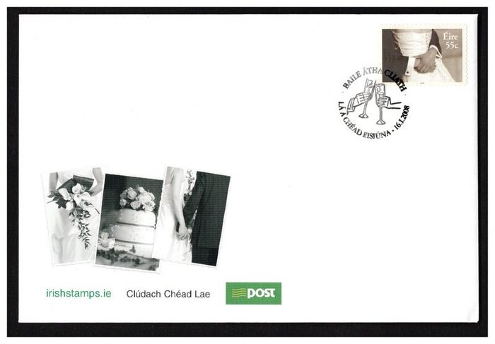 2008 Ireland Weddings Commemorative Stamp An Post First Day Cover (FDC)